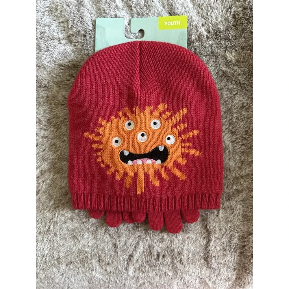 Magellan Outdoors Boys Girls Alien Critter Gloves And Beanie Set New Unisex